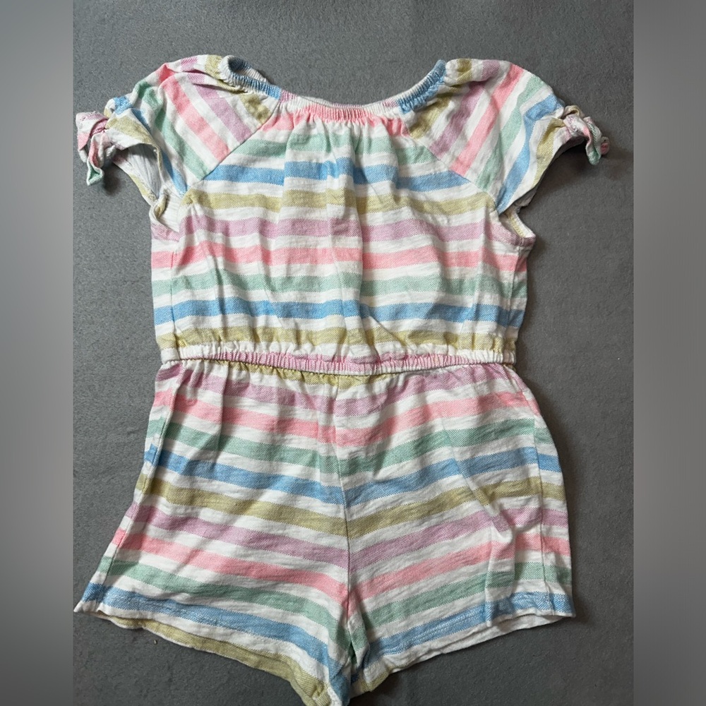 Old Navy pastel striped girls 3T Romper
